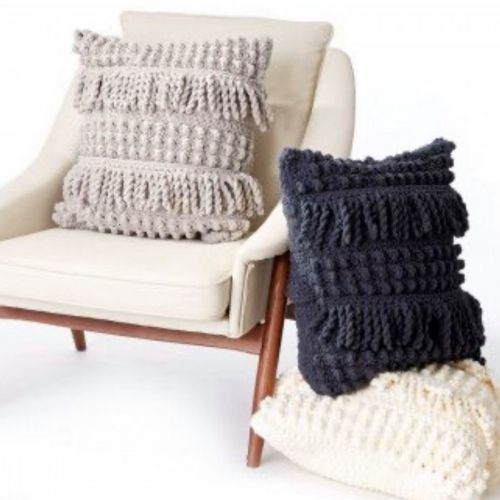 Crochet Pillows With Bobbles
